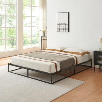 Metalen bed tweepersoonsbed Trerunta met bedbodem 180x200 cm, Verzenden, Nieuw