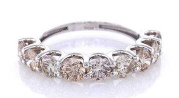Zonder minimumprijs - Ring - 14 karaat Witgoud - 2.13ct. tw., Nieuw