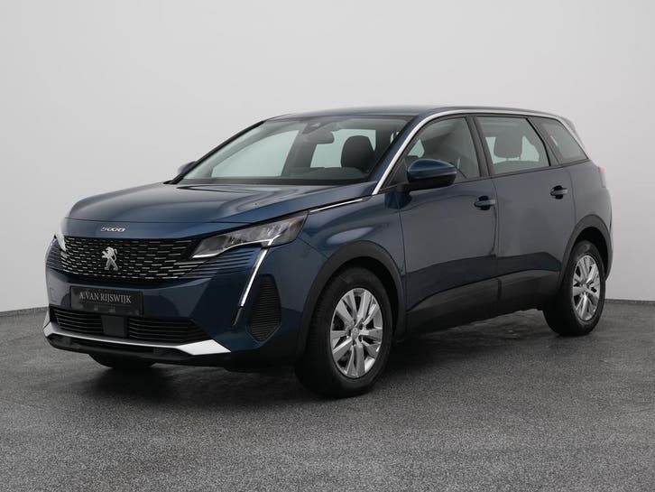 Zakelijke Lease |  Peugeot 5008, Auto's, Peugeot, Onderhoudsboekje, Lease, Zwart, Automaat, SUV of Terreinwagen, Blauw, B, Gebruikt