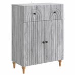 vidaXL Dressoir met lade Grijs sonoma 66 x 34,5 x 90 cm, Huis en Inrichting, Kasten | Dressoirs, Verzenden, Nieuw, Overige houtsoorten