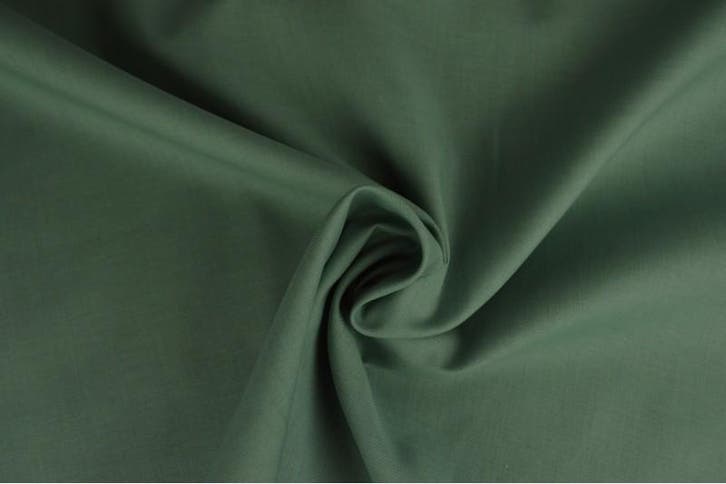 10 meter poplin katoen -, Hobby en Vrije tijd, Stoffen en Lappen, 120 cm of meer, 200 cm of meer, Groen, Nieuw, Katoen, Ophalen of Verzenden