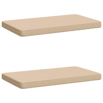 vidaXL 2-delige Bankkussens VUGHT 2 st 100% Polyester, Verzenden, Nieuw