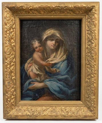 Franse school (XVIII) - NO RESERVE - Virgen con el Niño