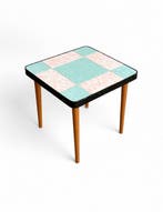 Bijzettafel - Hout - Mid-Century tegeltafeltje
