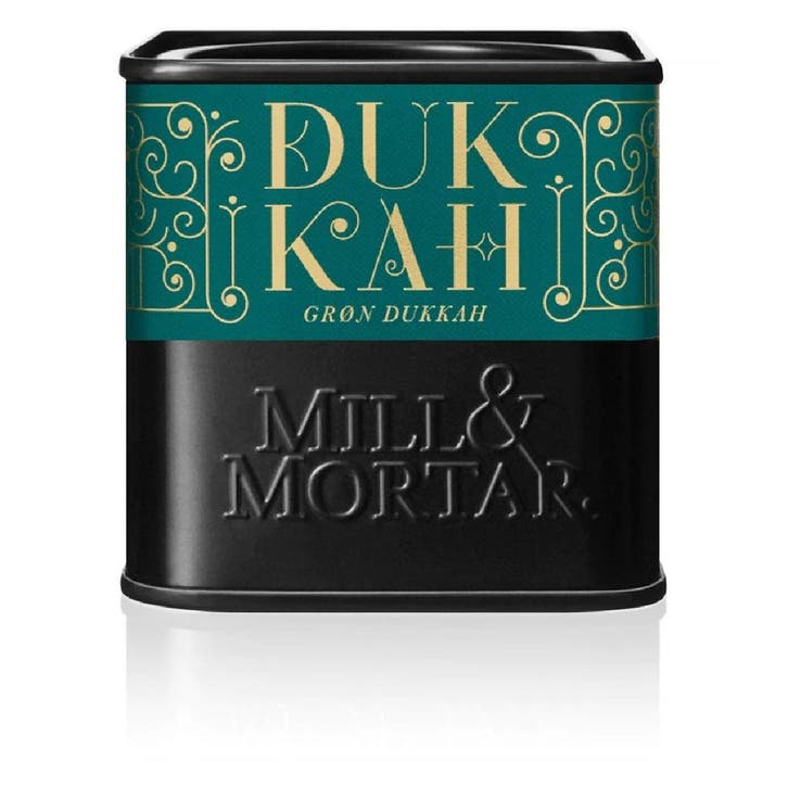 Mill & Mortar Dukkahmix Groen Biologisch 70g, Hobby en Vrije tijd, Taarten en Cupcakes maken, Nieuw, Verzenden