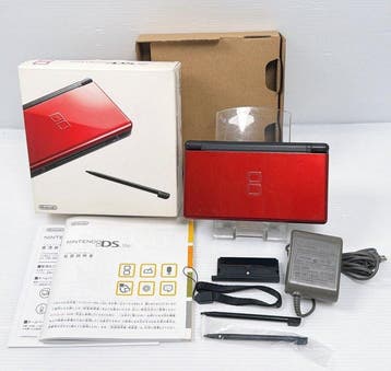 Nintendo - nintendo ds lite crimson black usg-001 boxed set, Nieuw