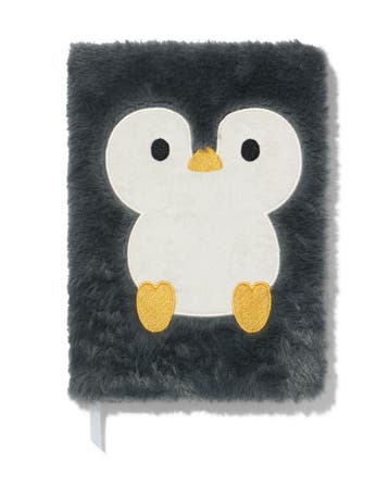 HEMA Notitieboek A5 gelinieerd pluche pinguïn, Verzenden, Nieuw