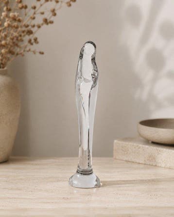 Daum France - sculptuur, Vierge à l’Enfant – Madonna met