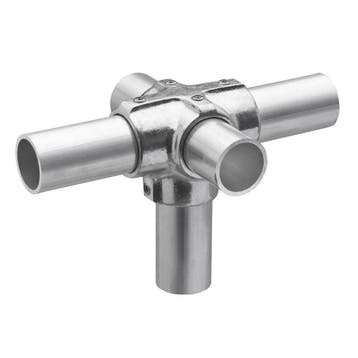 Buiskoppeling T-stuk Zij-uitgang Ø 27 mm Aluminium, Verzenden, Nieuw