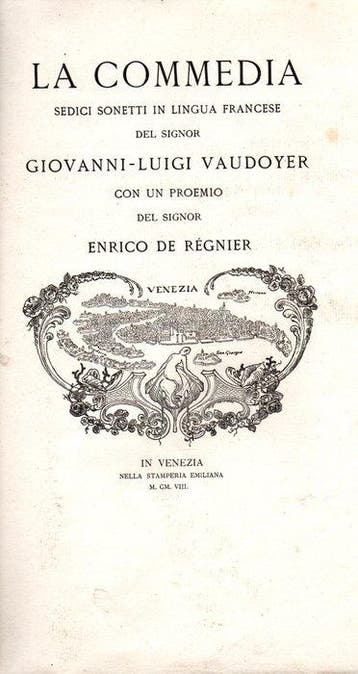 Document - Signé ; Giovanni-Luigi Vaudoyer / Henri de, Antiek en Kunst, Antiek | Boeken en Bijbels