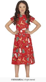 Kerst Jurkje X-Mas Symbolen Rood Meisje, Ophalen of Verzenden, Nieuw