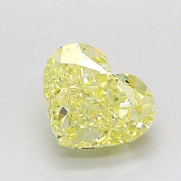 1 pcs Diamant (Natuurlijk gekleurd) - 1.01 ct - Hart - Fancy, Nieuw