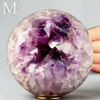 Amethistbol - Grote amethistkristallen geode - Diep paarse, Verzamelen