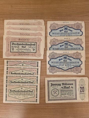Duitsland. - 12 Banknotes 1923 – Halle an der Saale –, Postzegels en Munten, Bankbiljetten | Europa | Niet-Eurobiljetten