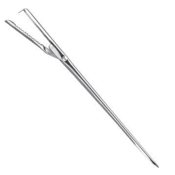 Triangle Lardeernaald met Handig Klepje – 19,5 cm – RVS, Ophalen of Verzenden, Nieuw