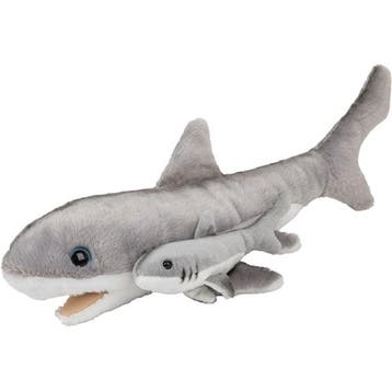 Pluche familie haaien knuffels - 22 cm - zachte, Verzenden, Nieuw