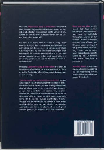 Traumatologie van extremiteiten en bekken / Operatieve zorg, Verzenden, Zo goed als nieuw, E. Vliet