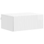 vidaXL Wandbeugel Bedkast Hoogglans Wit 49 x 34,5 x 20 cm, Minder dan 45 cm, Verzenden, Nieuw, Minder dan 55 cm