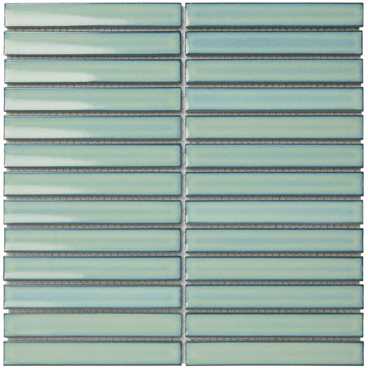 Wand Mozaïek Tegels Kitkat Factory Keramiek Turquoise - M.., Doe-het-zelf en Verbouw, Tegels, 20 tot 40 cm, 20 tot 40 cm, 10 m² of meer