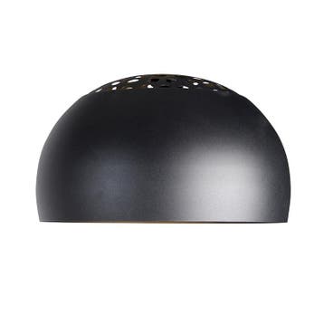 Booglamp XXL kap zwart, Verzenden, Nieuw, Zwart, Rond