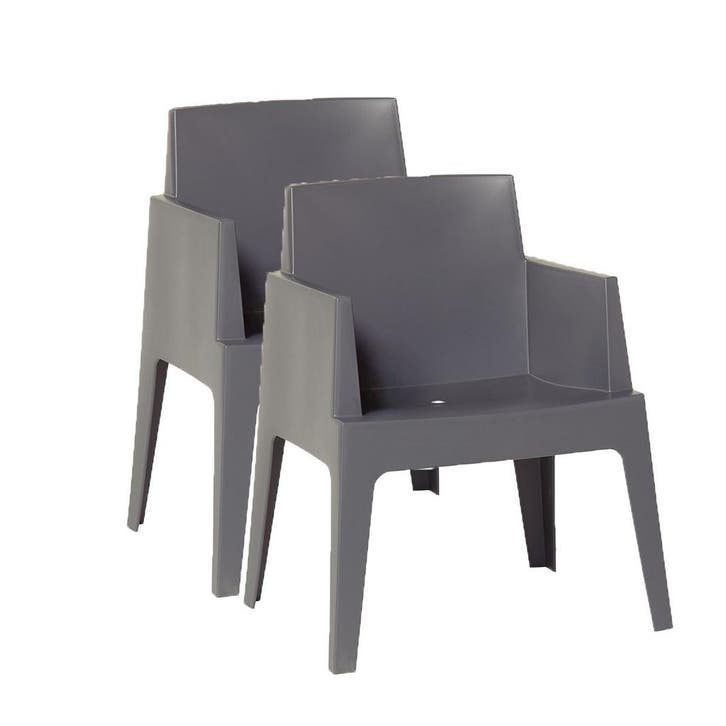 Garden Impressions Box tuinstoel antraciet the original - 2, Tuin en Terras, Tuinsets en Loungesets, Verzenden