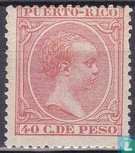 Puerto Rico - Koning Alfonso XIII - 1890, Verzenden, Postfris