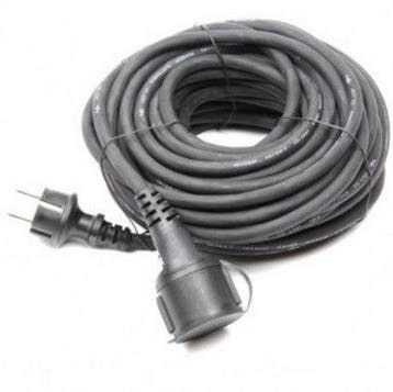 Verlengkabel 230 volt , 20 meter Zwart Neopreen, Verzenden, Nieuw, Stekker