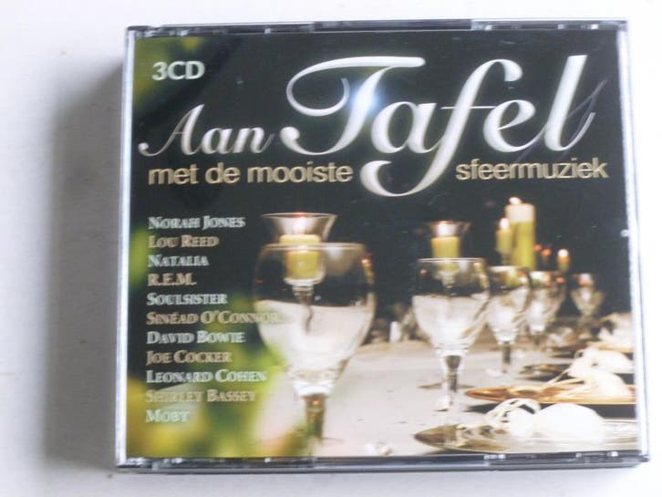 Aan Tafel met de Mooiste Sfeermuziek (3 CD), Cd's en Dvd's, Cd's | Pop, Zo goed als nieuw, Verzenden
