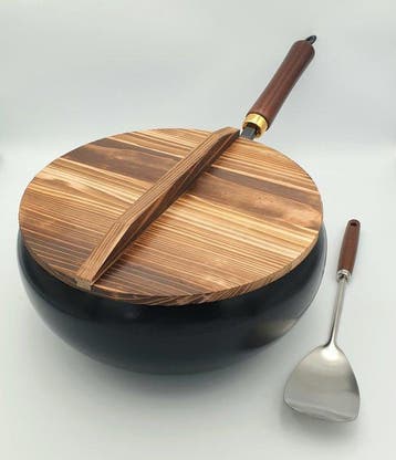 Steelpan (3) - Gietijzer - Ambachtelijke ijzeren wok