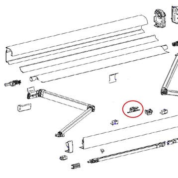 Thule Central Clamp Support Arm Oval 4900, Nieuw