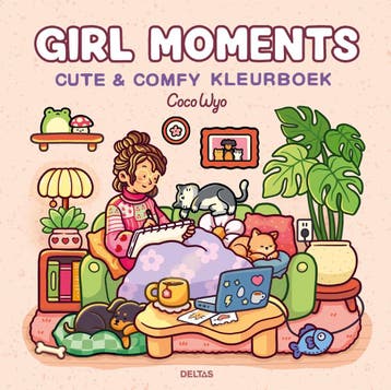 Cute & Comfy - Girl Moments Kleurboek | Deltas - Boeken, Verzenden, Nieuw