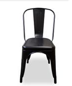 Stapelstoel Hamburg voor gebruik binnen of buiten kleur z..., Tuin en Terras, Verzenden, Nieuw