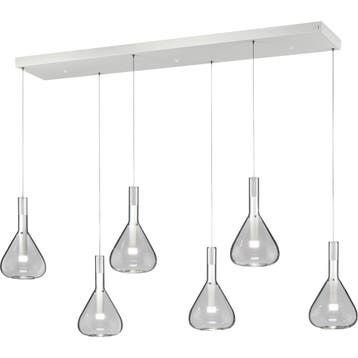 LED Hanglamp - Cinque Cipera - 6 Lichtpunten van 5.6 Watt -, Huis en Inrichting, Ophalen of Verzenden, Nieuw, Metaal, Overige fittingen