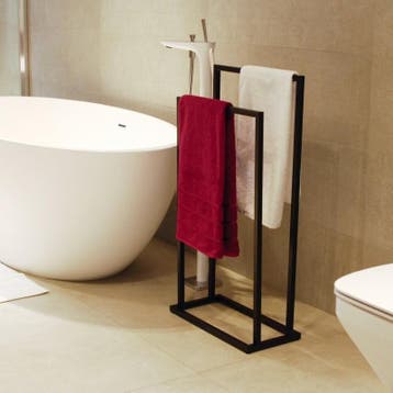 Handdoekenrek Staal | Modern | Nieuw | Scherpe Prijs, Ophalen of Verzenden, Nieuw, Zwart, Handdoekenrek