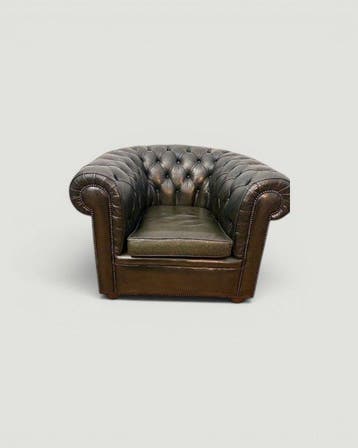 Fauteuil - Chesterfield fauteuil - Leder