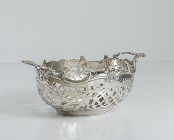 Bonbon mand - .835 zilver - Zilveren bonbonschaaltje