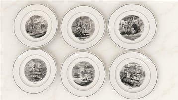 Villeroy & Boch - RARE 6 Assiettes, luxe, Cheval -
