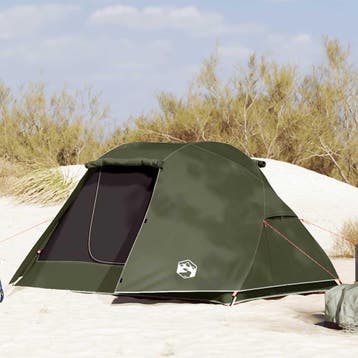 vidaXL Vistent 3-persoons olijfgroen waterdicht, Caravans en Kamperen, Tentaccessoires, Verzenden, Nieuw