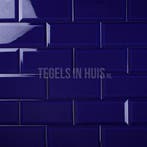 Wandtegel metro 10x20 victorian blue glans oud blauw, Doe-het-zelf en Verbouw, Tegels, Ophalen, Nieuw, 10 m² of meer, Wandtegels