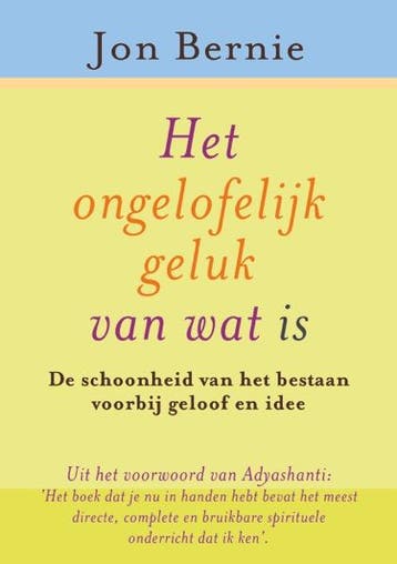 Het Ongelofelijke Geluk Van Wat Is | Jon Bernie | Nieuw, Boeken, Ophalen of Verzenden, Nieuw, Jon Bernie