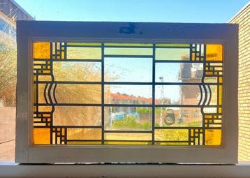 Art Deco Glas-in-loodraam - Possibly produced by Bogtman