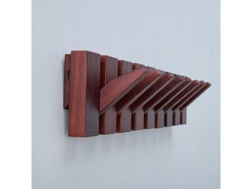 Urban State Piano - Wandkapstok - 8 haken - Walnoot finish, Verzenden, Nieuw