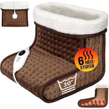 Elektrische Voetenwarmer Bruin 6 Standen 100W (Voor in Huis), Verzenden, Nieuw