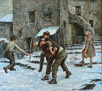 Alfonso Grassi (1918-2002) - Giochi sulla neve