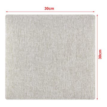 Gestoffeerde wandpanelen Carpino set van 4 stof 30x30 cm gri, Verzenden, Nieuw