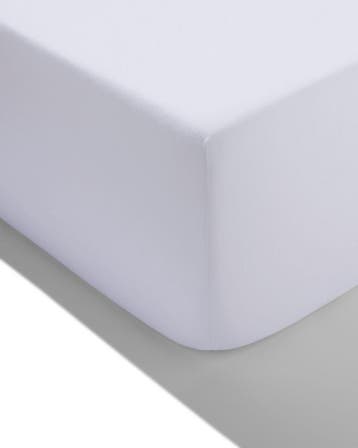 HEMA Hoeslaken 180x200cm jersey wit, Verzenden, Nieuw, Wit
