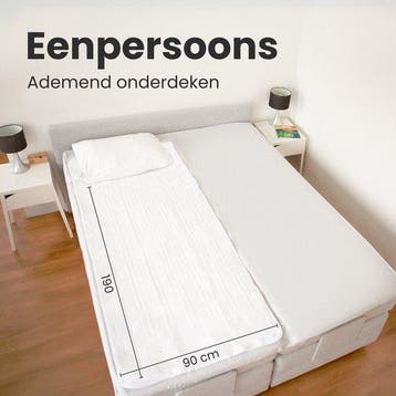 2dekans | Auronic Elektrische Onderdeken XL - 1 Persoons - 2, Doe-het-zelf en Verbouw, Ophalen of Verzenden, Zo goed als nieuw