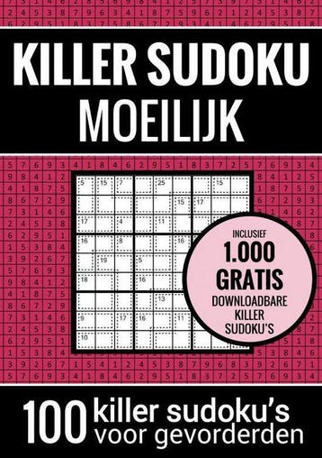 Sudoku Moeilijk: KILLER SUDOKU - Ouderen, Verzenden, Gelezen