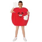 M&M Kostuum Volwassenen Rood, Ophalen of Verzenden, Nieuw