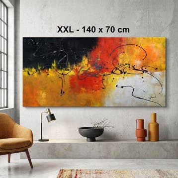 Monika Spiewak - Abstract - Oil Painting Stretched On The